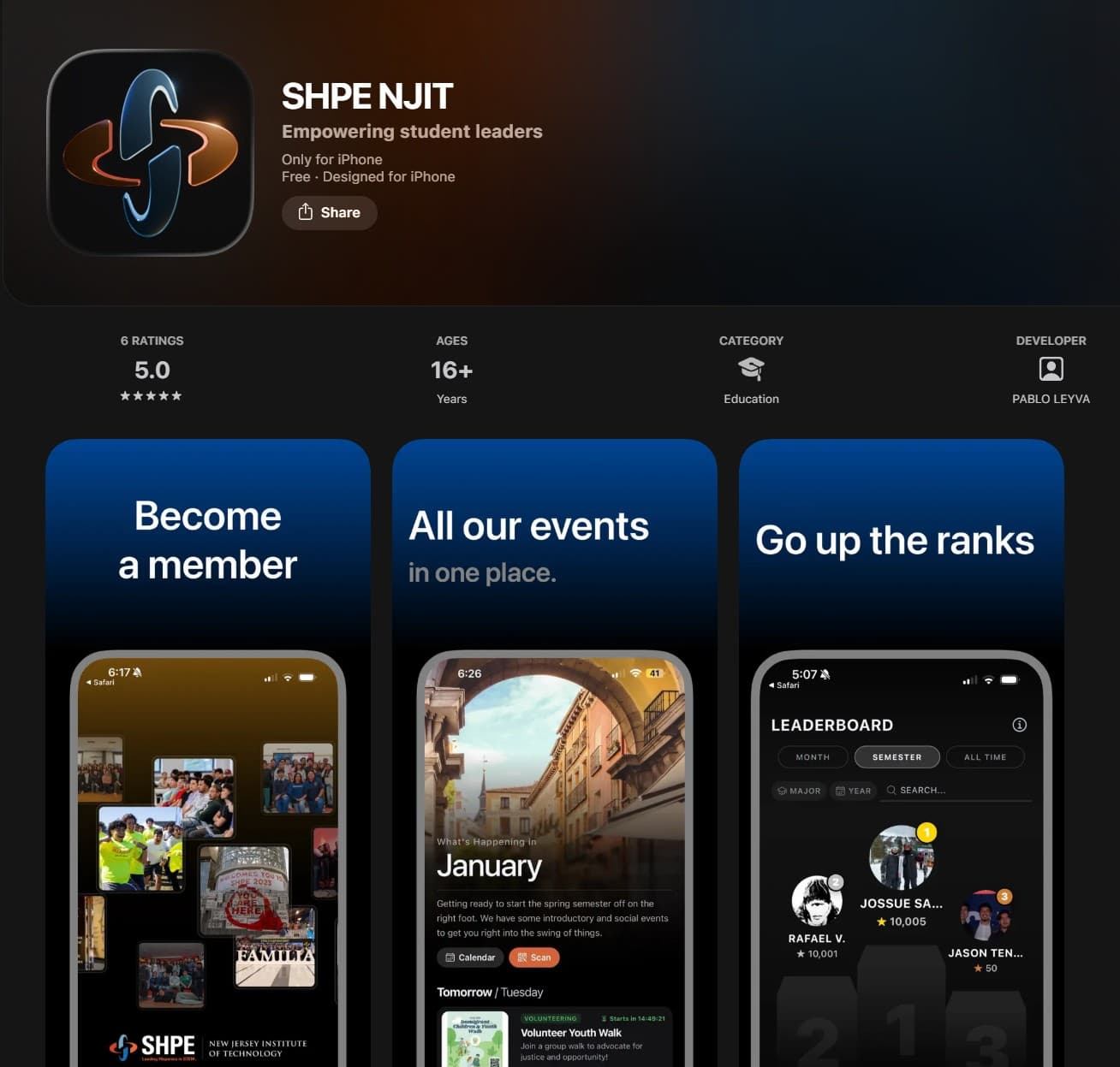 SHPE NJIT App on the App Store